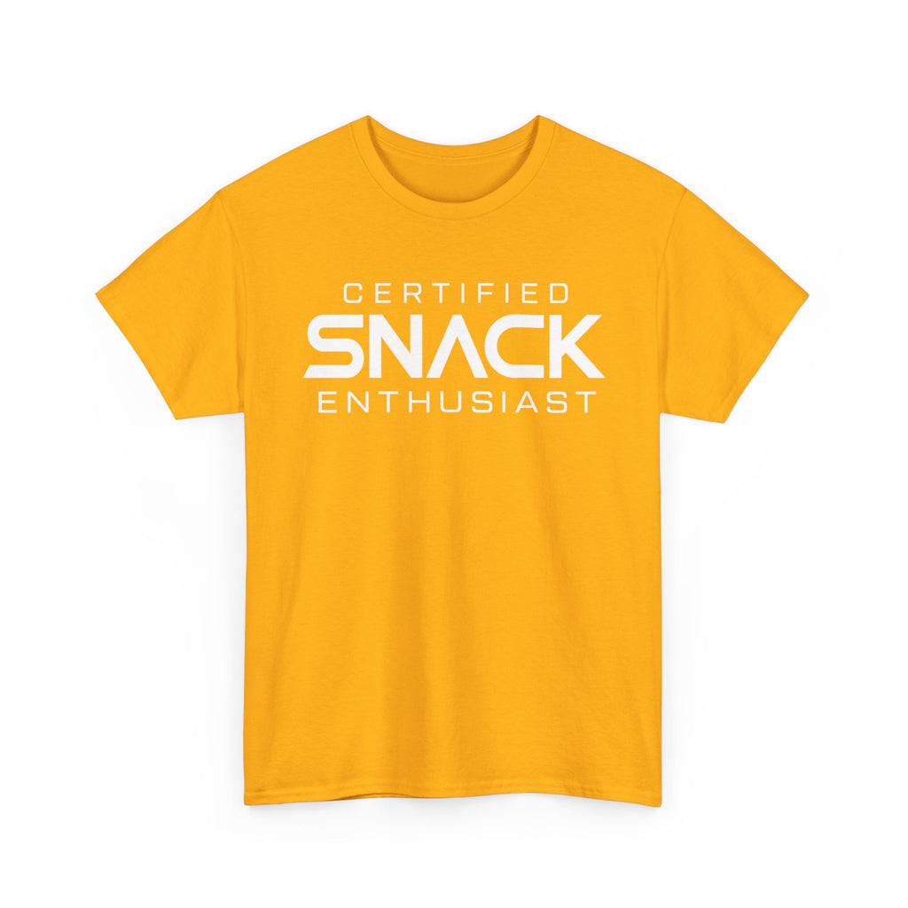 Certified Snack Enthusiast T-Shirt | Funny Food Lover Tee