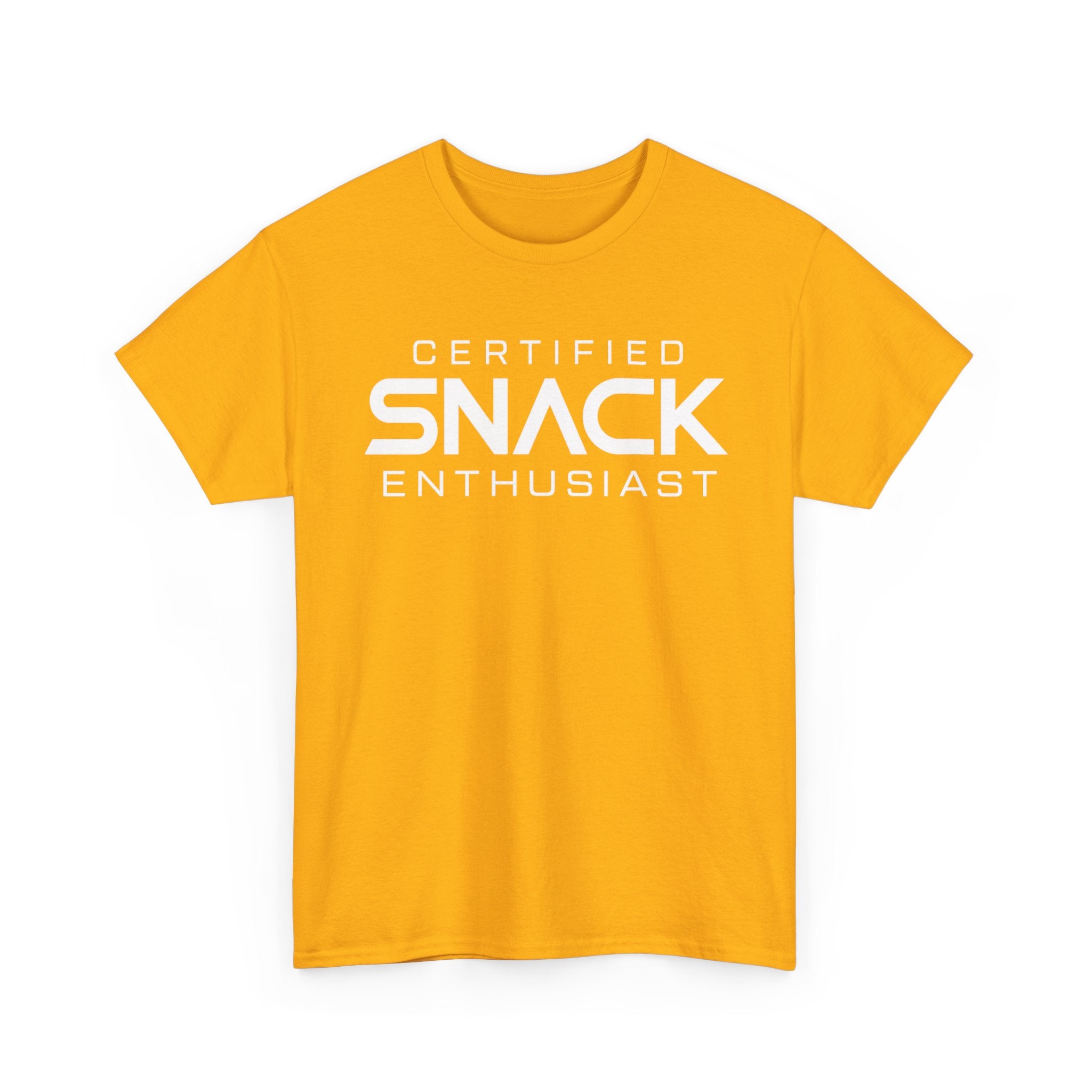 Certified Snack Enthusiast T-Shirt | Funny Food Lover Tee