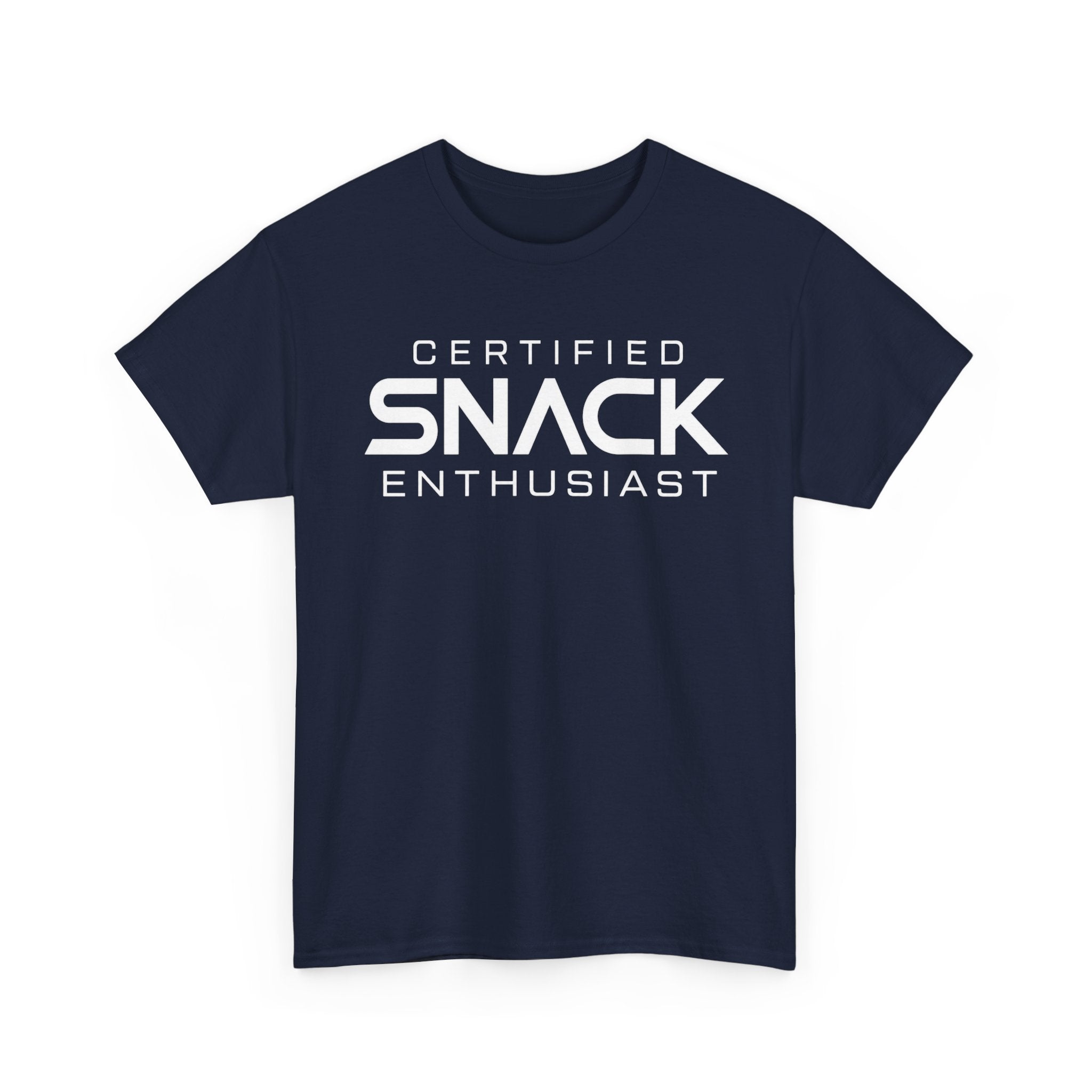 Certified Snack Enthusiast T-Shirt | Funny Food Lover Tee