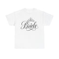 Bride Tee — Bridal Shirt with Script 'Bride' and Tiara Design