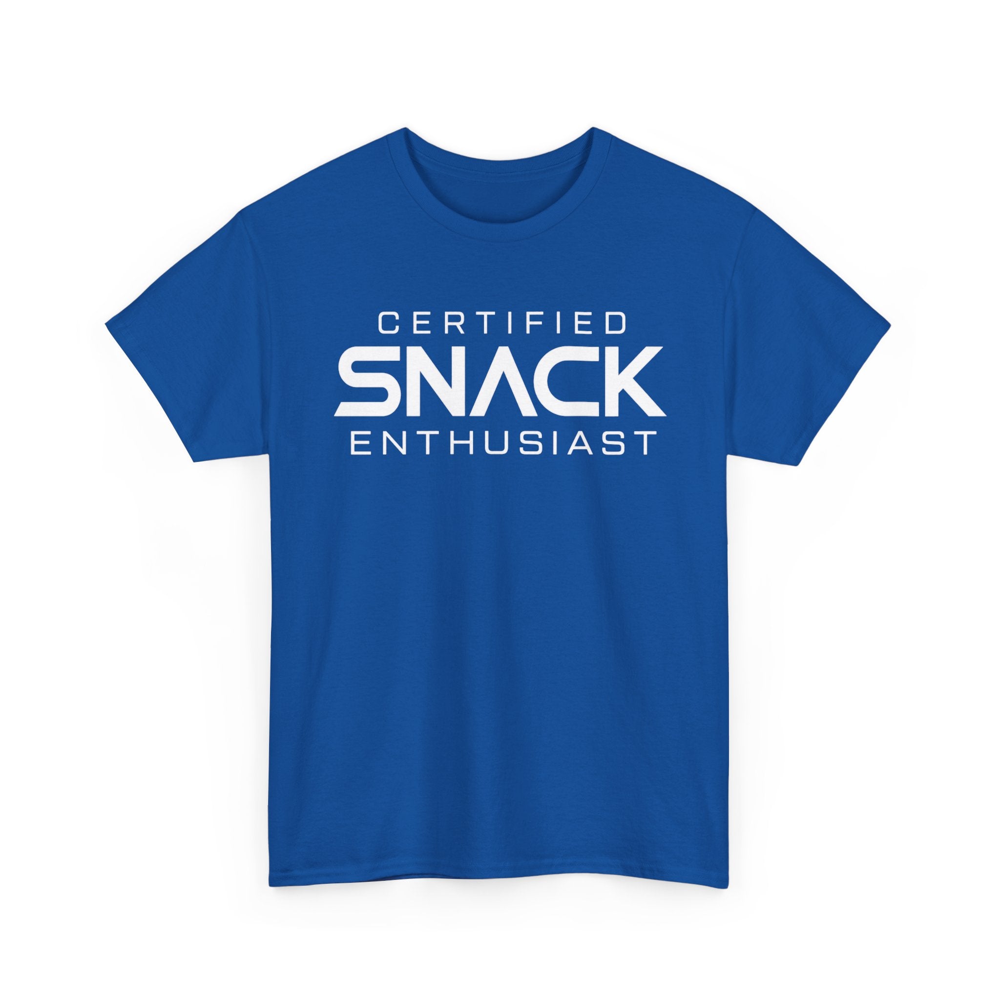 Certified Snack Enthusiast T-Shirt | Funny Food Lover Tee