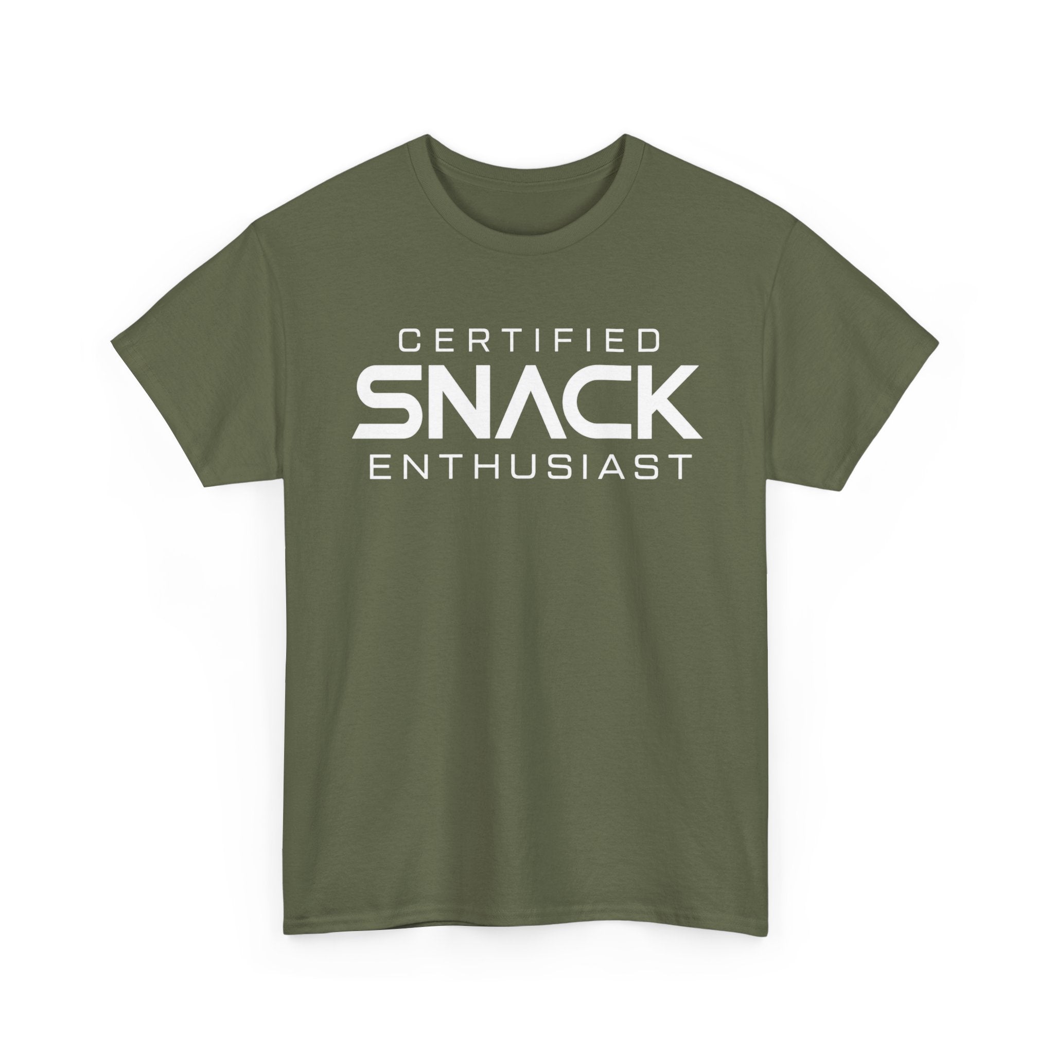 Certified Snack Enthusiast T-Shirt | Funny Food Lover Tee