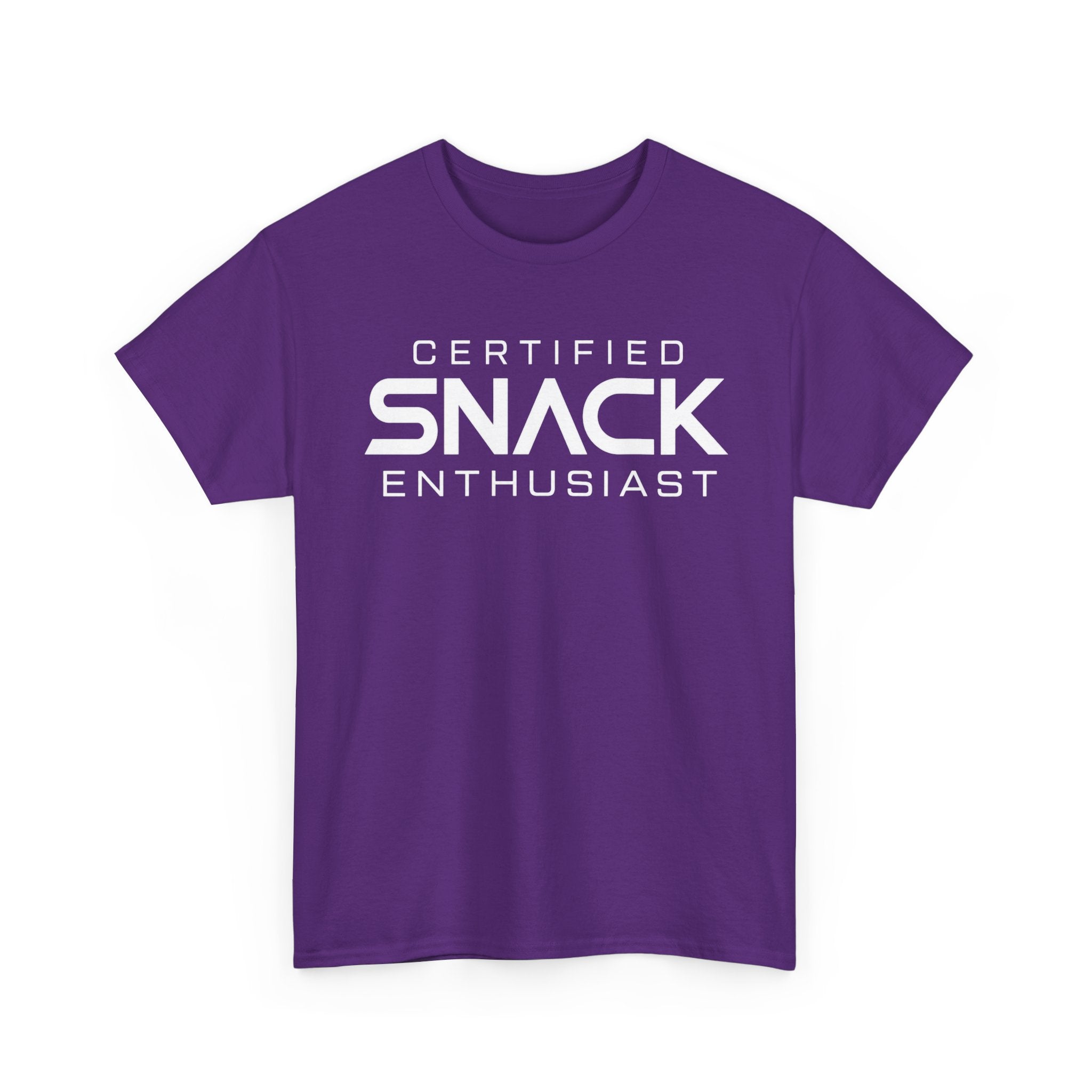 Certified Snack Enthusiast T-Shirt | Funny Food Lover Tee