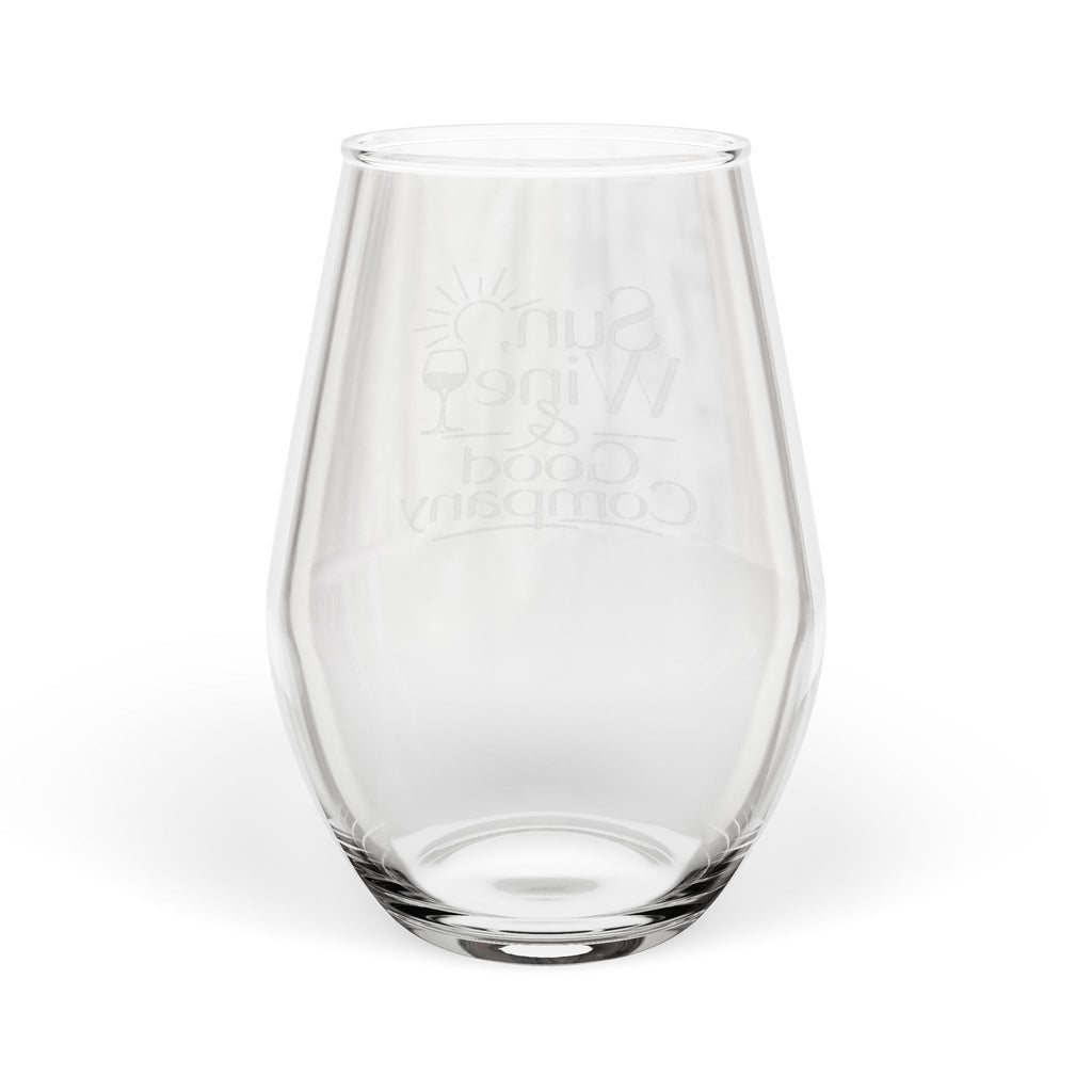 Engraved Stemless Wine Glass 11.5oz | Personalized Engraving Drinkware