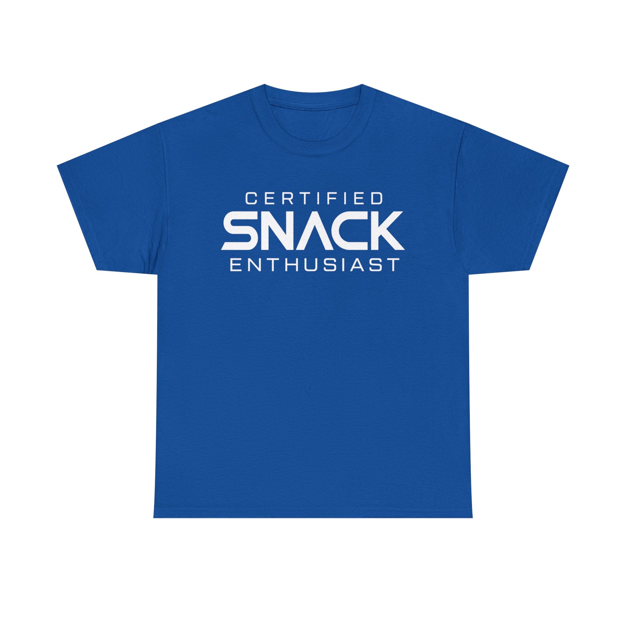 Certified Snack Enthusiast T-Shirt | Funny Food Lover Tee
