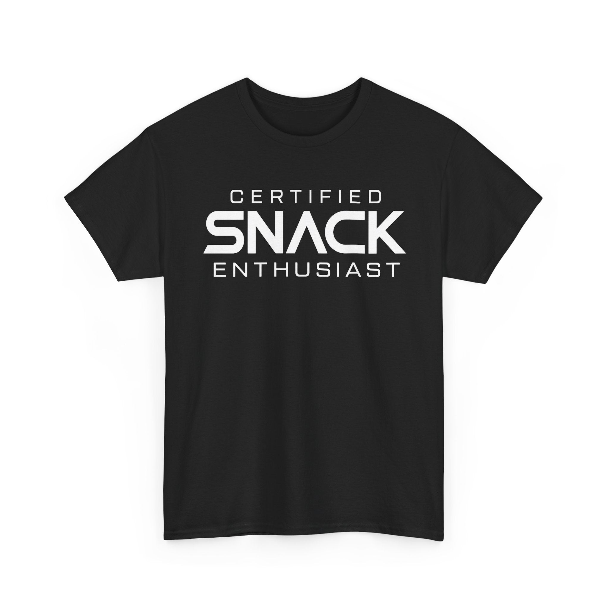Certified Snack Enthusiast T-Shirt | Funny Food Lover Tee