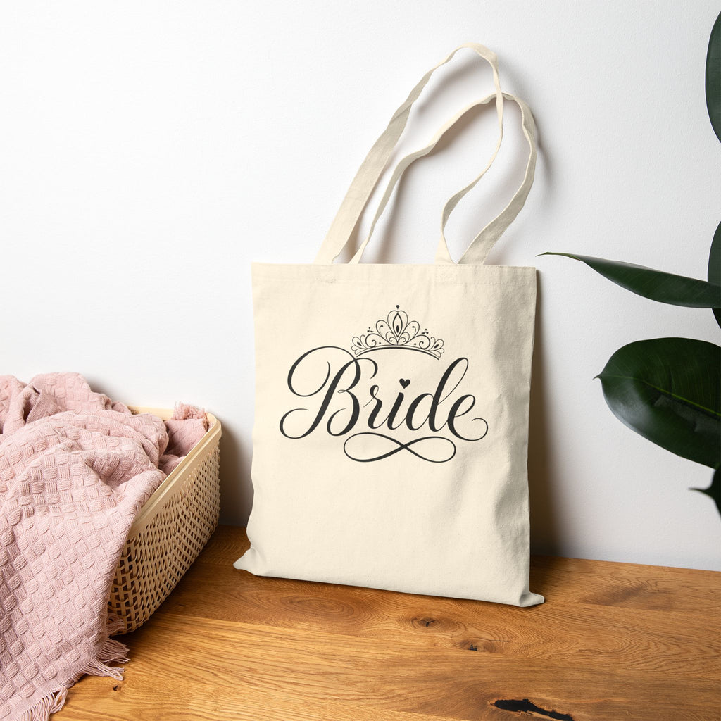 Bride Tote Bag - Bridal Canvas Tote