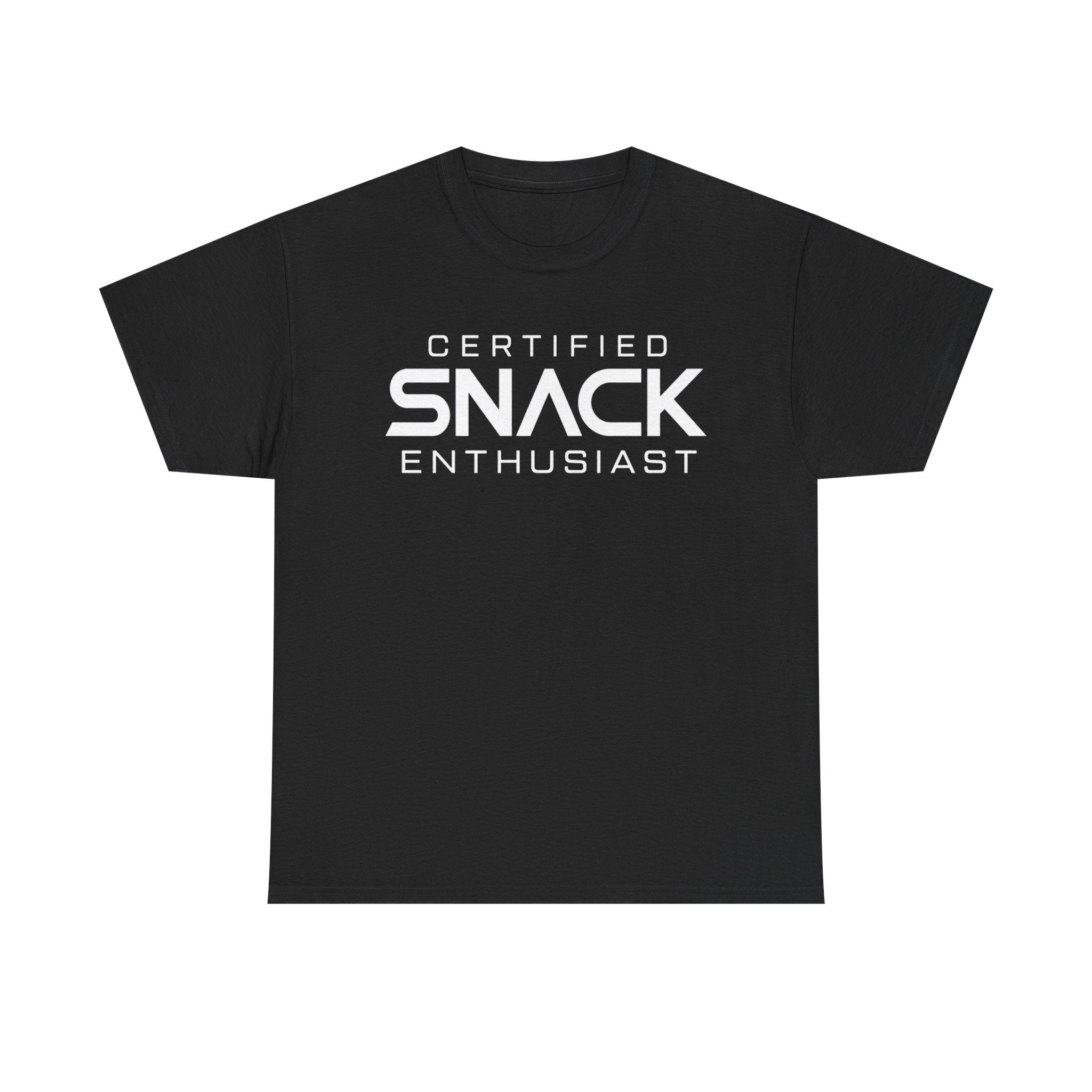 Certified Snack Enthusiast T-Shirt | Funny Food Lover Tee