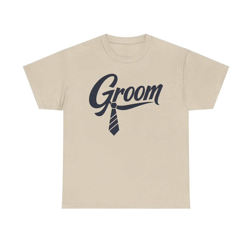 Groom T‑Shirt — Wedding Party Tee with Tie Graphic