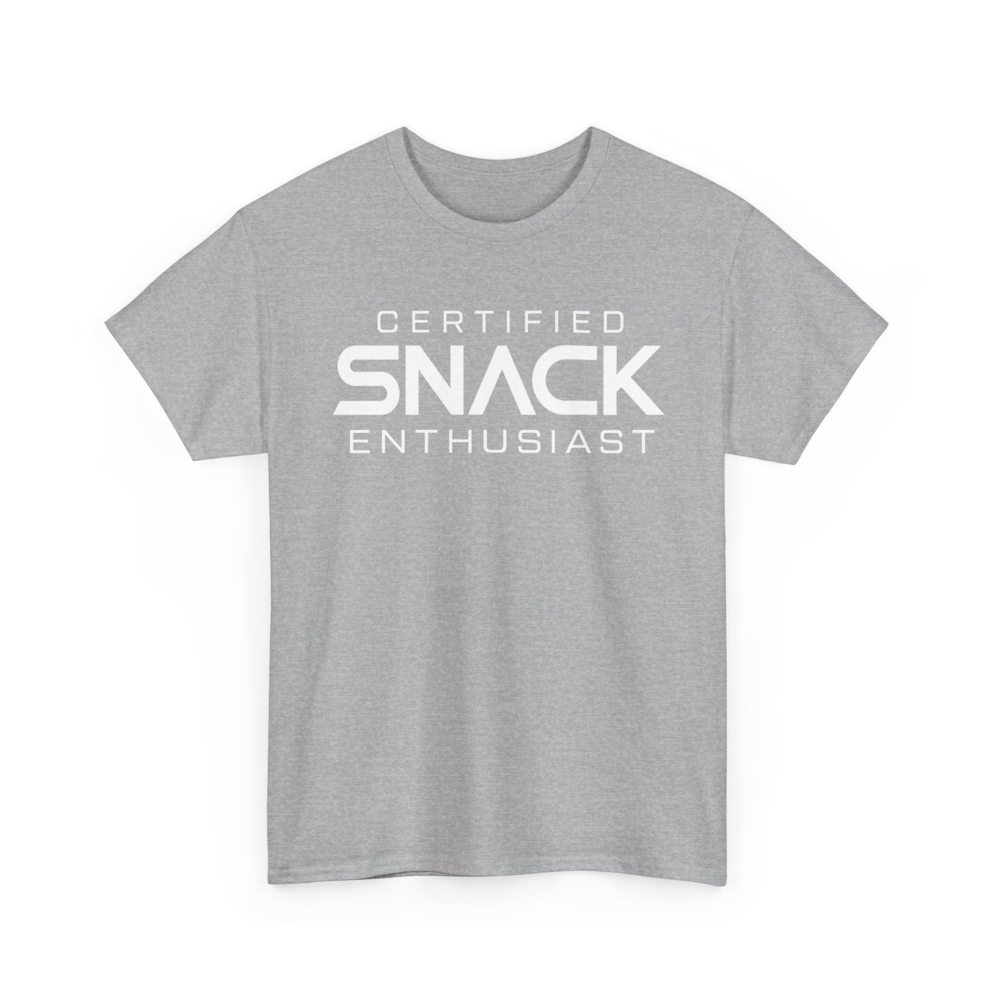 Certified Snack Enthusiast T-Shirt | Funny Food Lover Tee