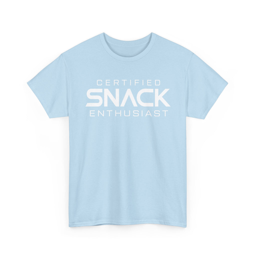 Certified Snack Enthusiast T-Shirt | Funny Food Lover Tee