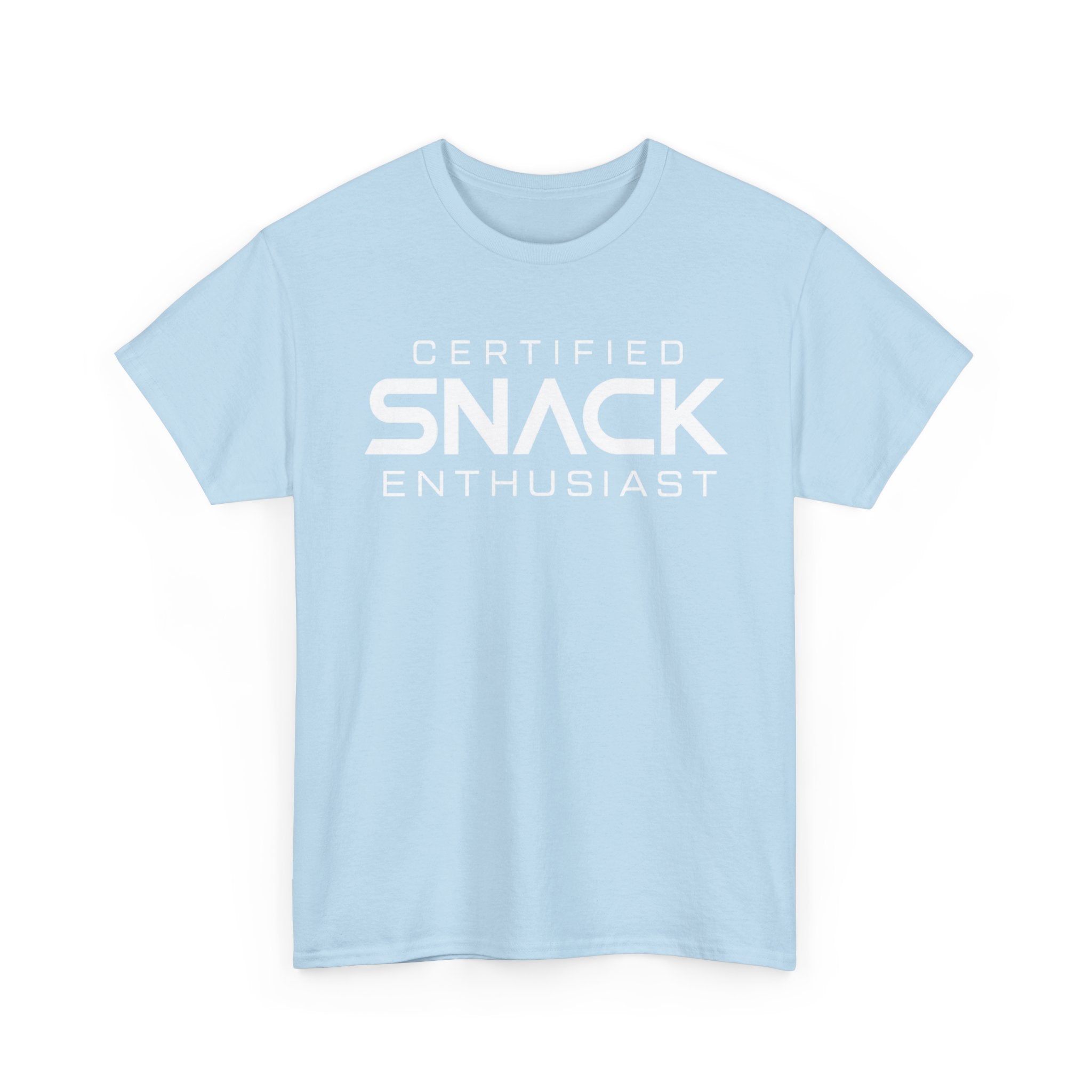 Certified Snack Enthusiast T-Shirt | Funny Food Lover Tee