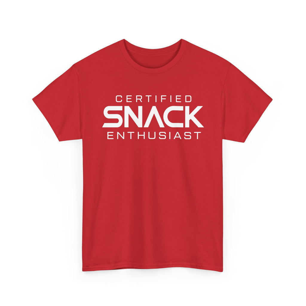 Certified Snack Enthusiast T-Shirt | Funny Food Lover Tee