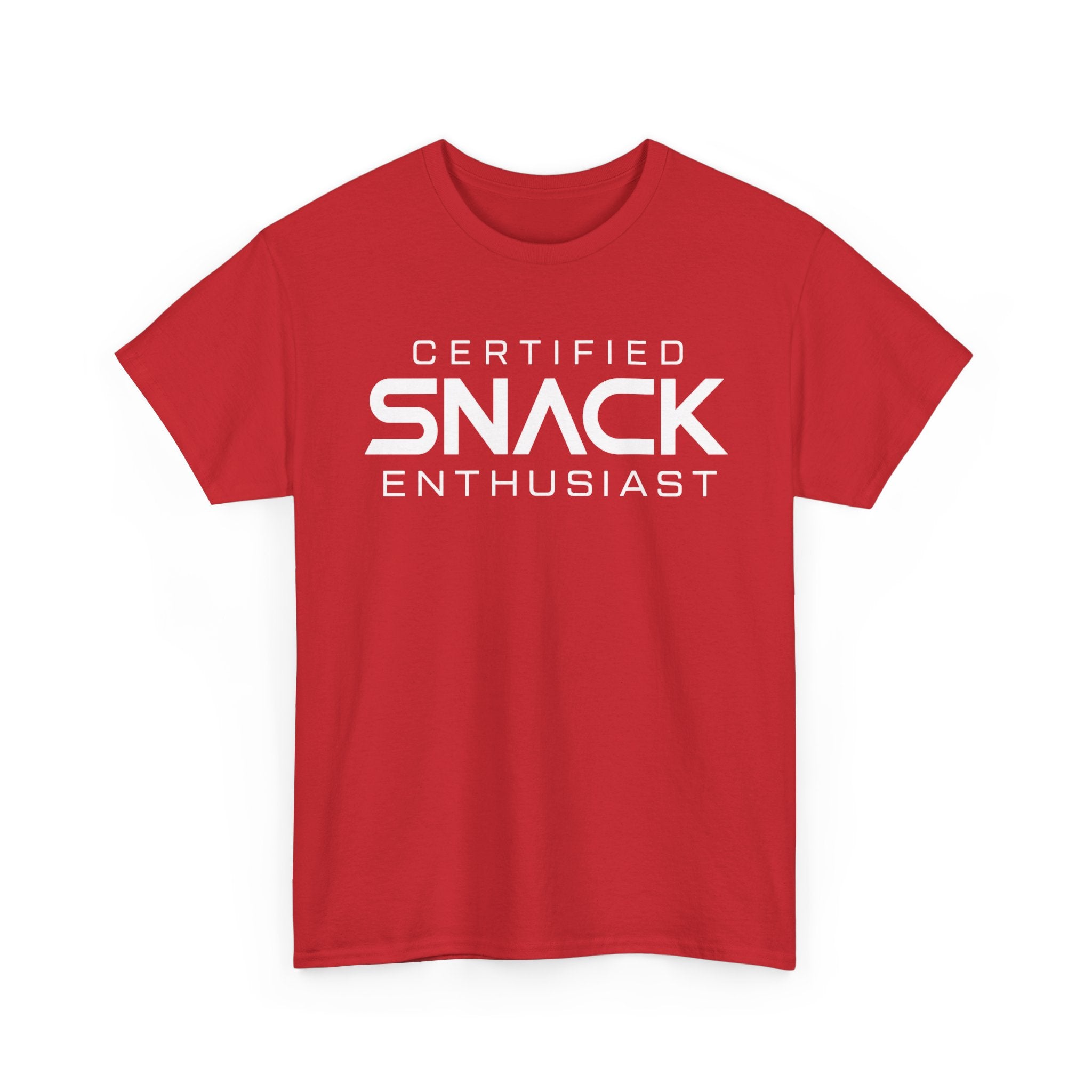 Certified Snack Enthusiast T-Shirt | Funny Food Lover Tee