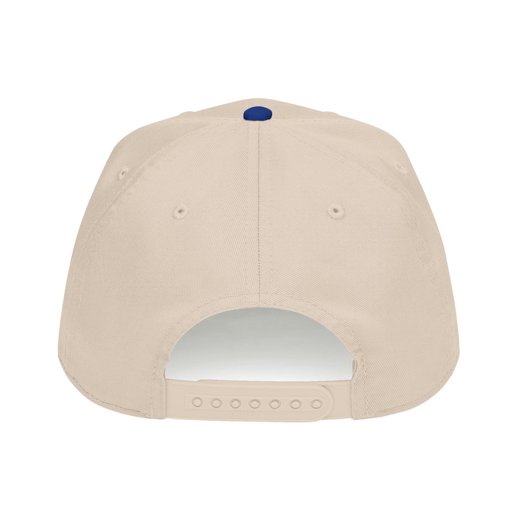 Classic Script Mid Profile Baseball Cap | Retro Typography, Two-Tone