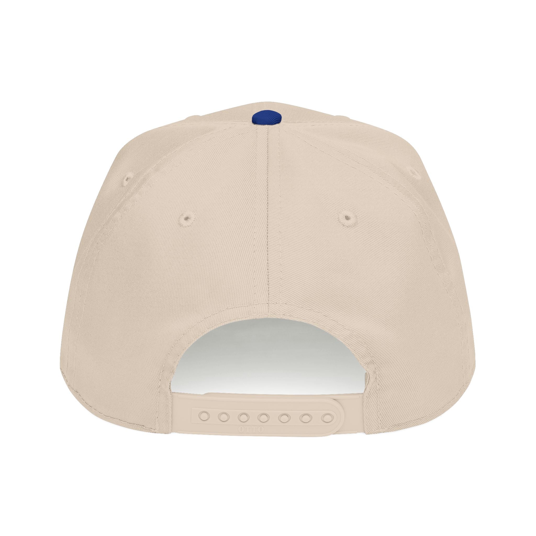 Classic Script Mid Profile Baseball Cap | Retro Typography, Two-Tone