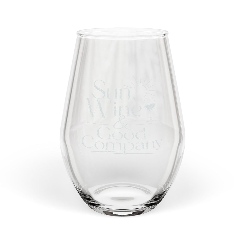 Engraved Stemless Wine Glass 11.5oz | Personalized Engraving Drinkware