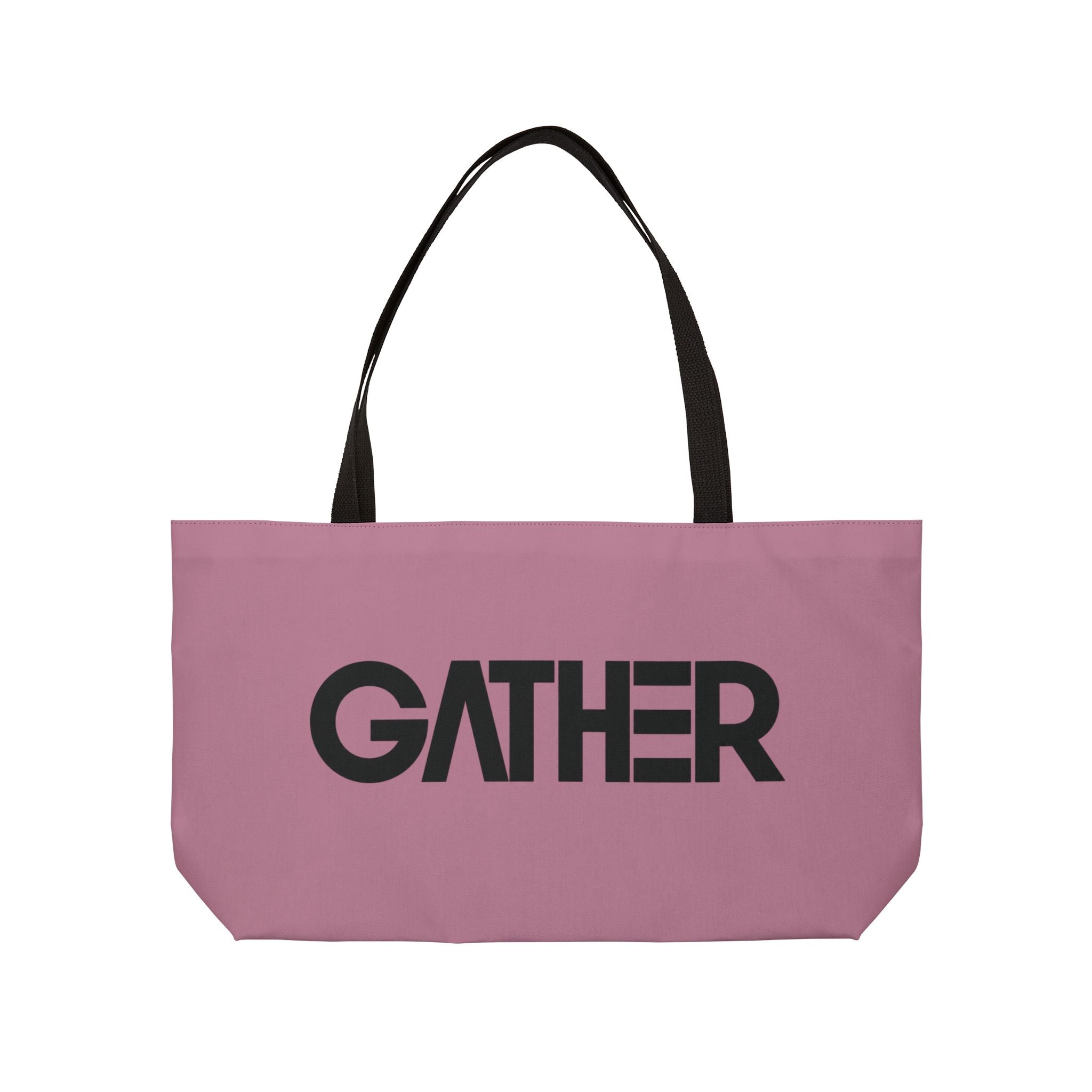 Mauve Canvas Tote Bag, Weekender Tote with Bold Typography, Aesthetic Everyday Bag, Oversized Shoulder Tote