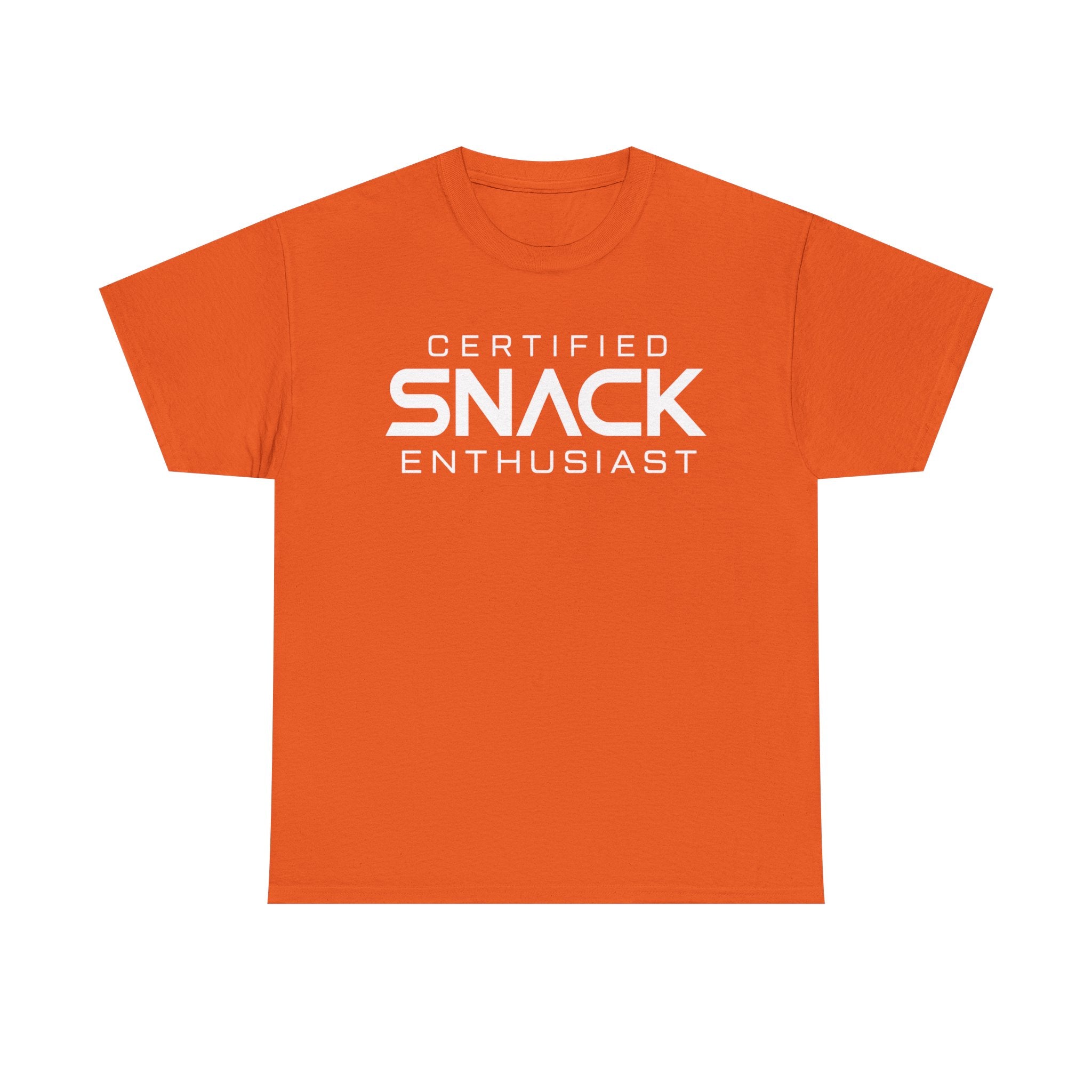 Certified Snack Enthusiast T-Shirt | Funny Food Lover Tee