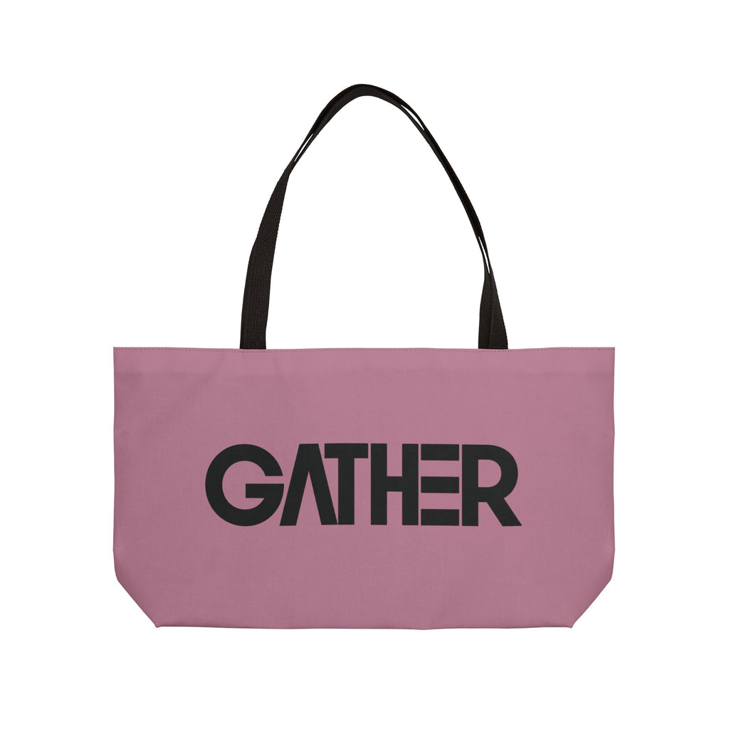 Mauve Canvas Tote Bag, Weekender Tote with Bold Typography, Aesthetic Everyday Bag, Oversized Shoulder Tote