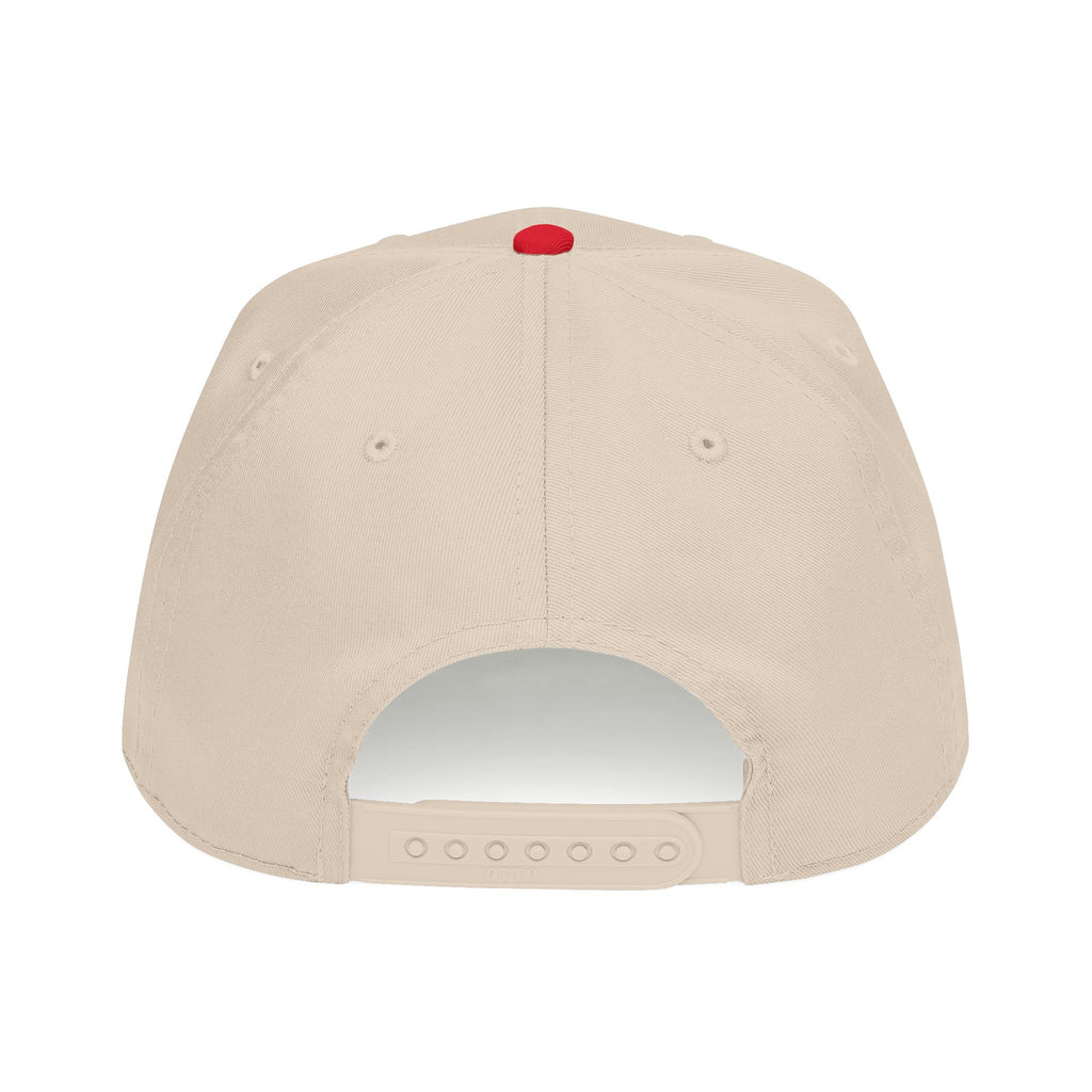 Classic Script Mid Profile Baseball Cap | Retro Typography, Two-Tone