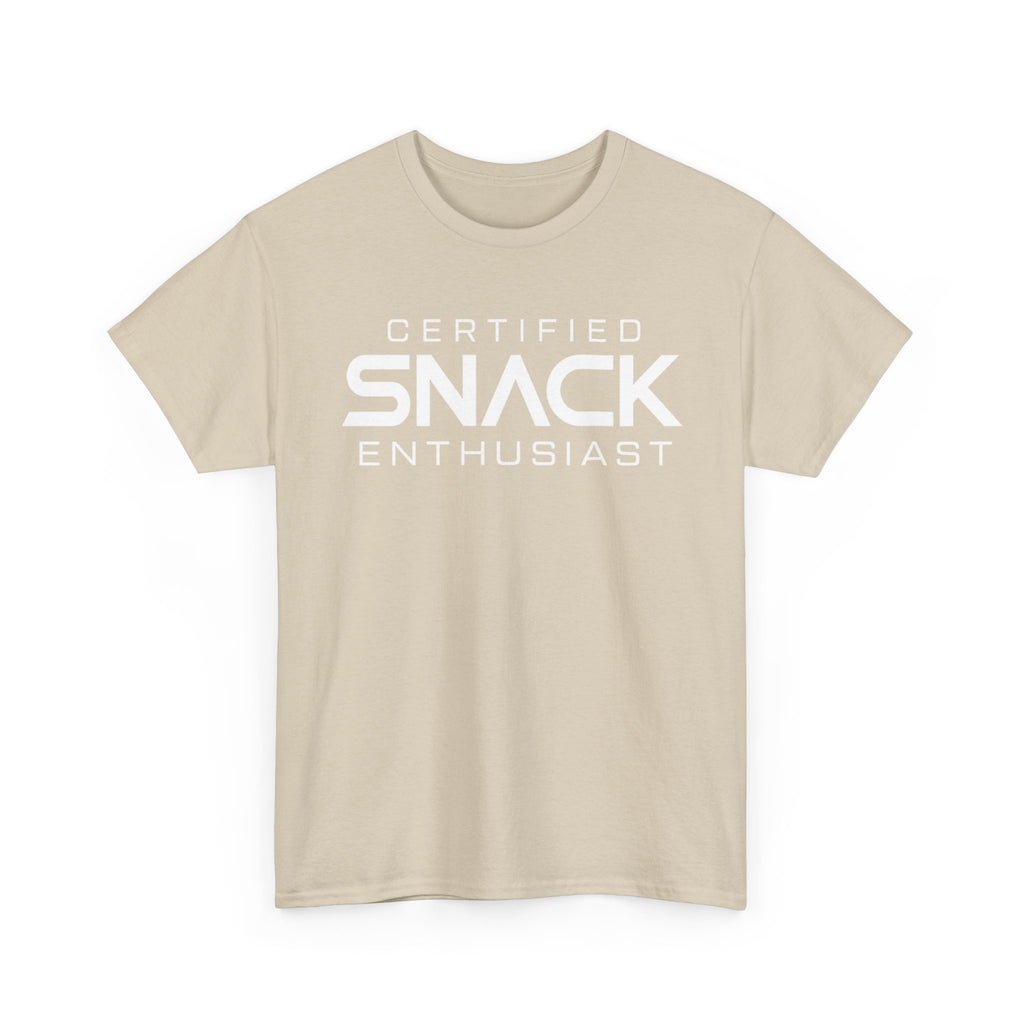 Certified Snack Enthusiast T-Shirt | Funny Food Lover Tee