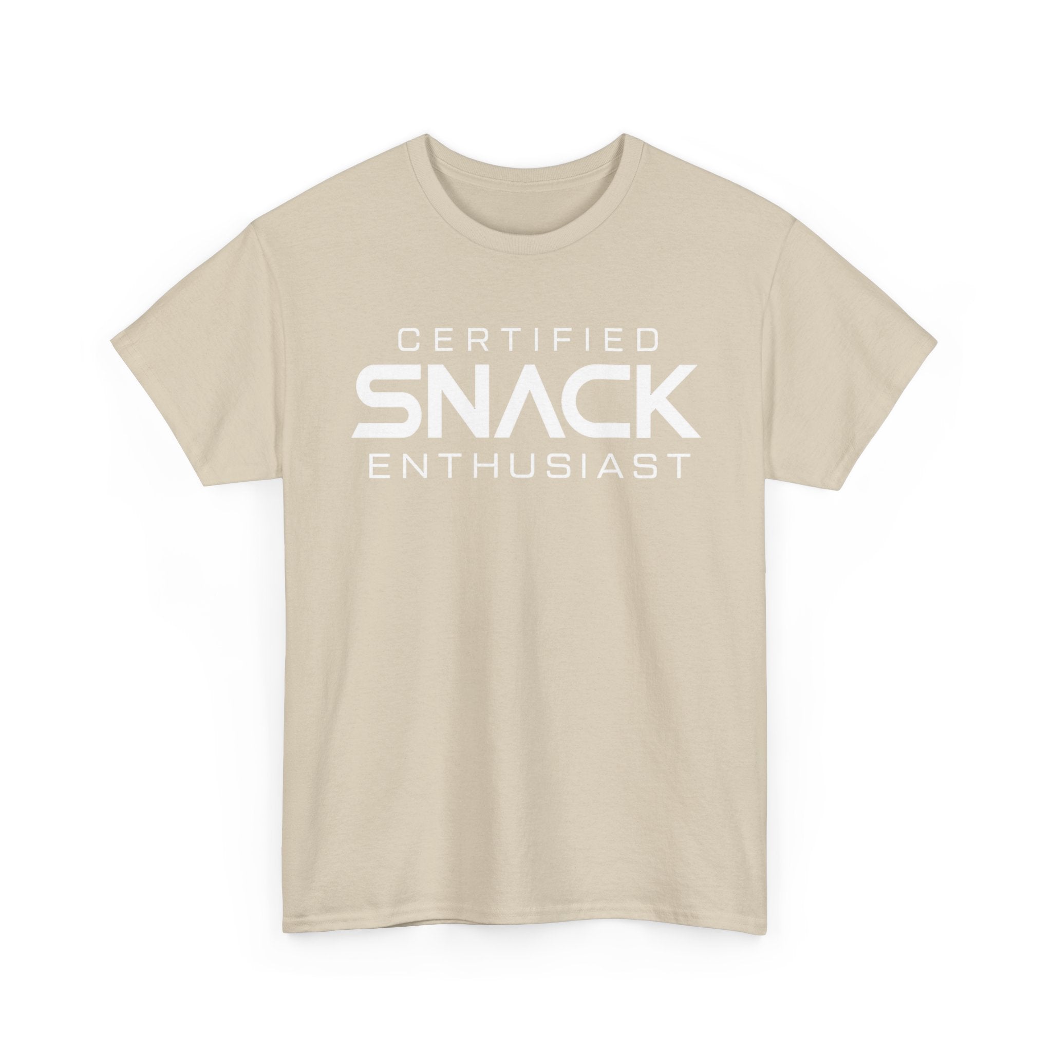Certified Snack Enthusiast T-Shirt | Funny Food Lover Tee