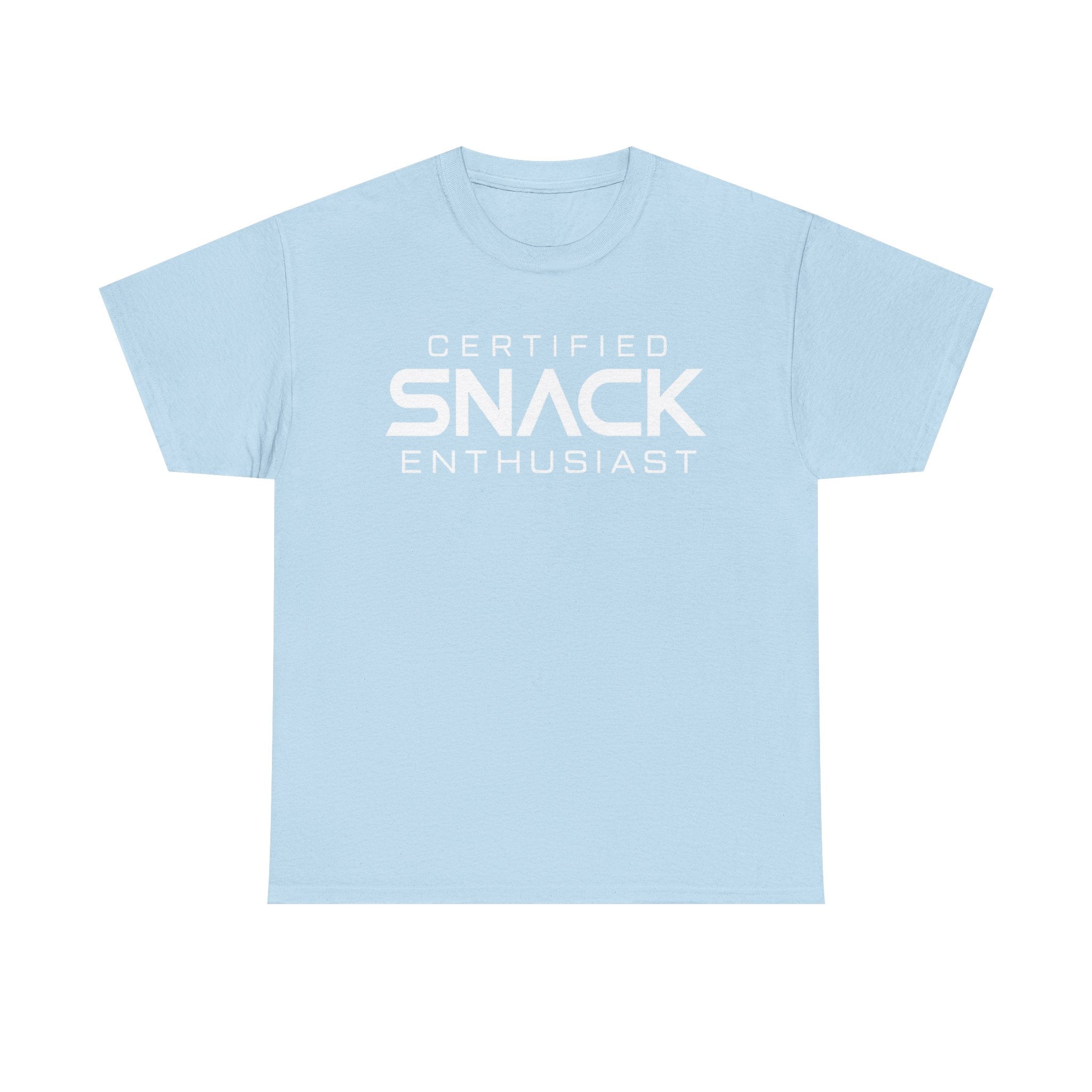 Certified Snack Enthusiast T-Shirt | Funny Food Lover Tee