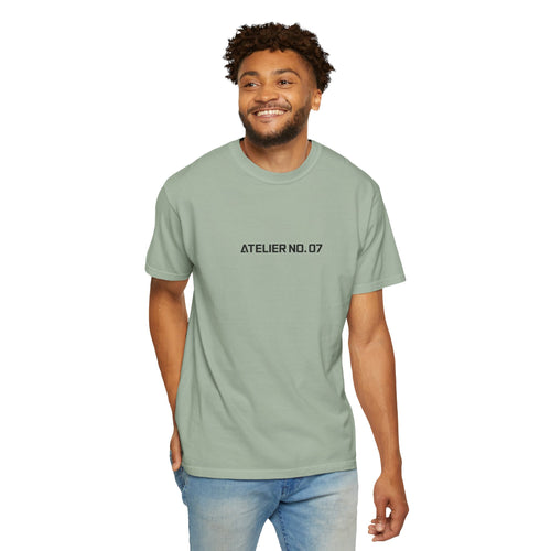 Atelier No.07 Graphic Tee — Garment-Dyed Minimalist Unisex T-Shirt