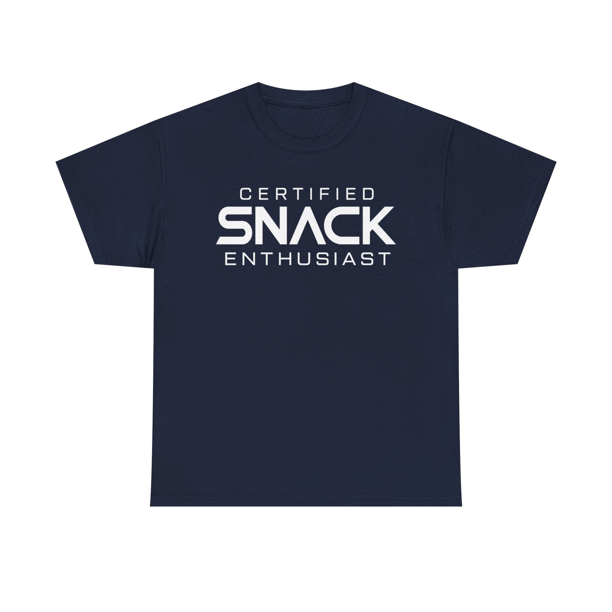 Certified Snack Enthusiast T-Shirt | Funny Food Lover Tee