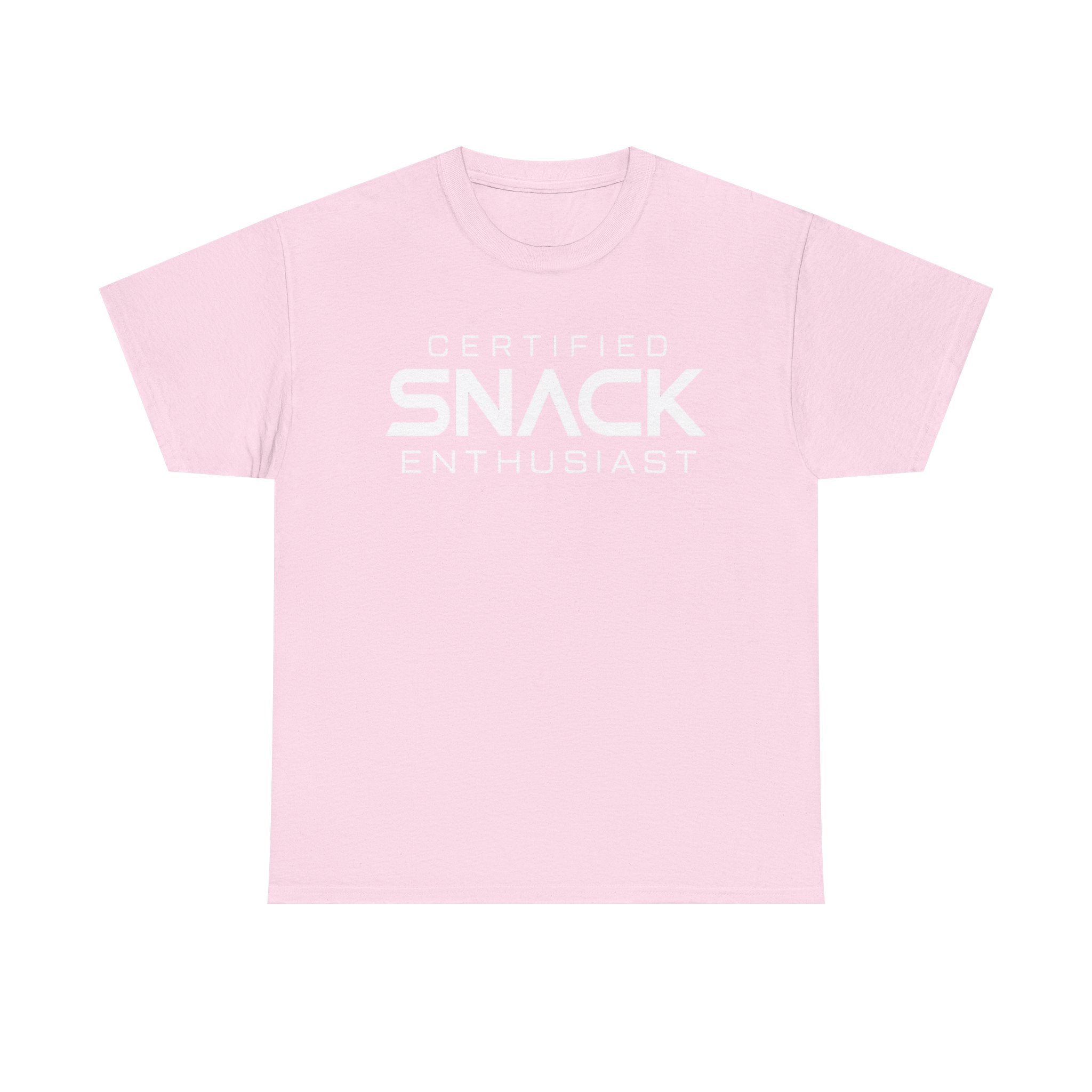 Certified Snack Enthusiast T-Shirt | Funny Food Lover Tee