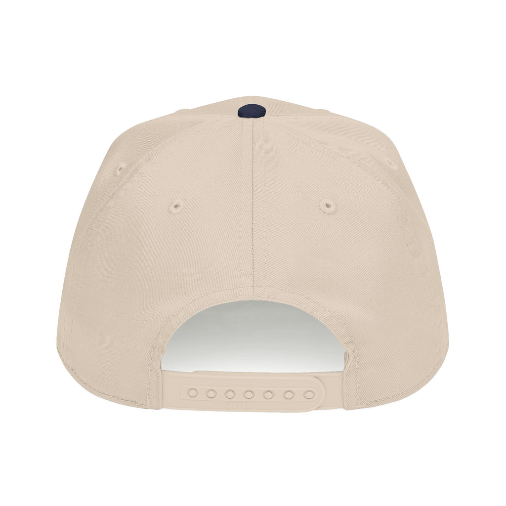Classic Script Mid Profile Baseball Cap | Retro Typography, Two-Tone