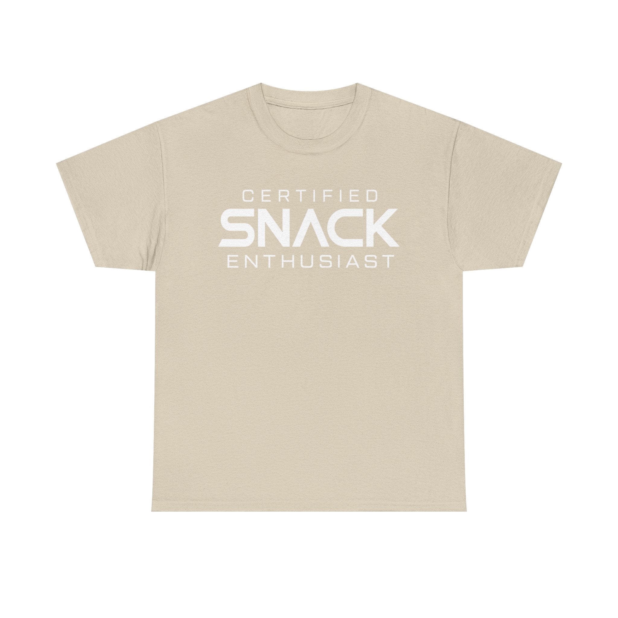 Certified Snack Enthusiast T-Shirt | Funny Food Lover Tee