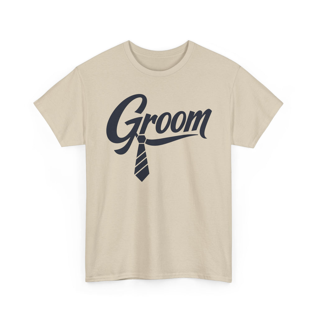 Groom T‑Shirt — Wedding Party Tee with Tie Graphic