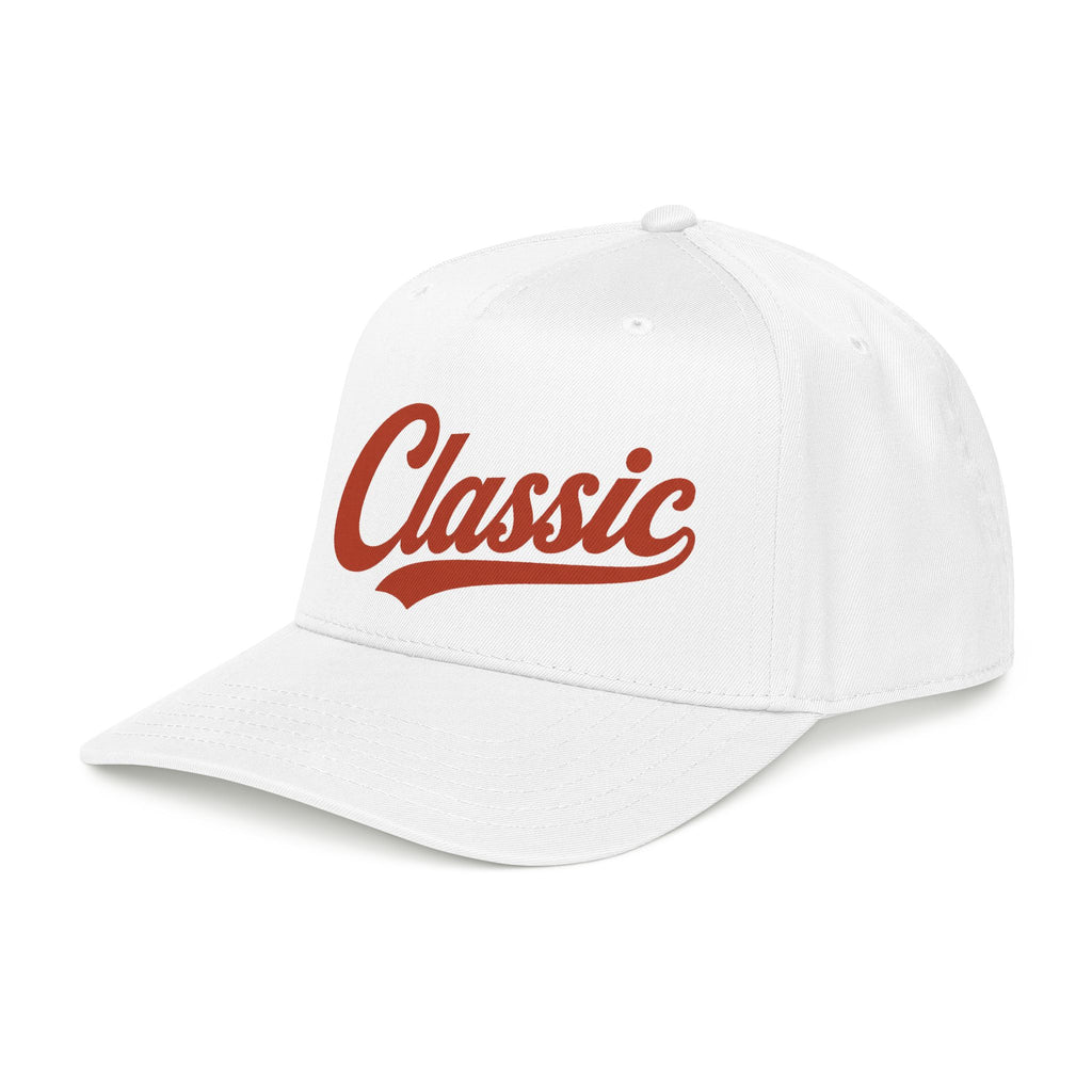 Classic Script Mid Profile Baseball Cap | Retro Typography, Two-Tone