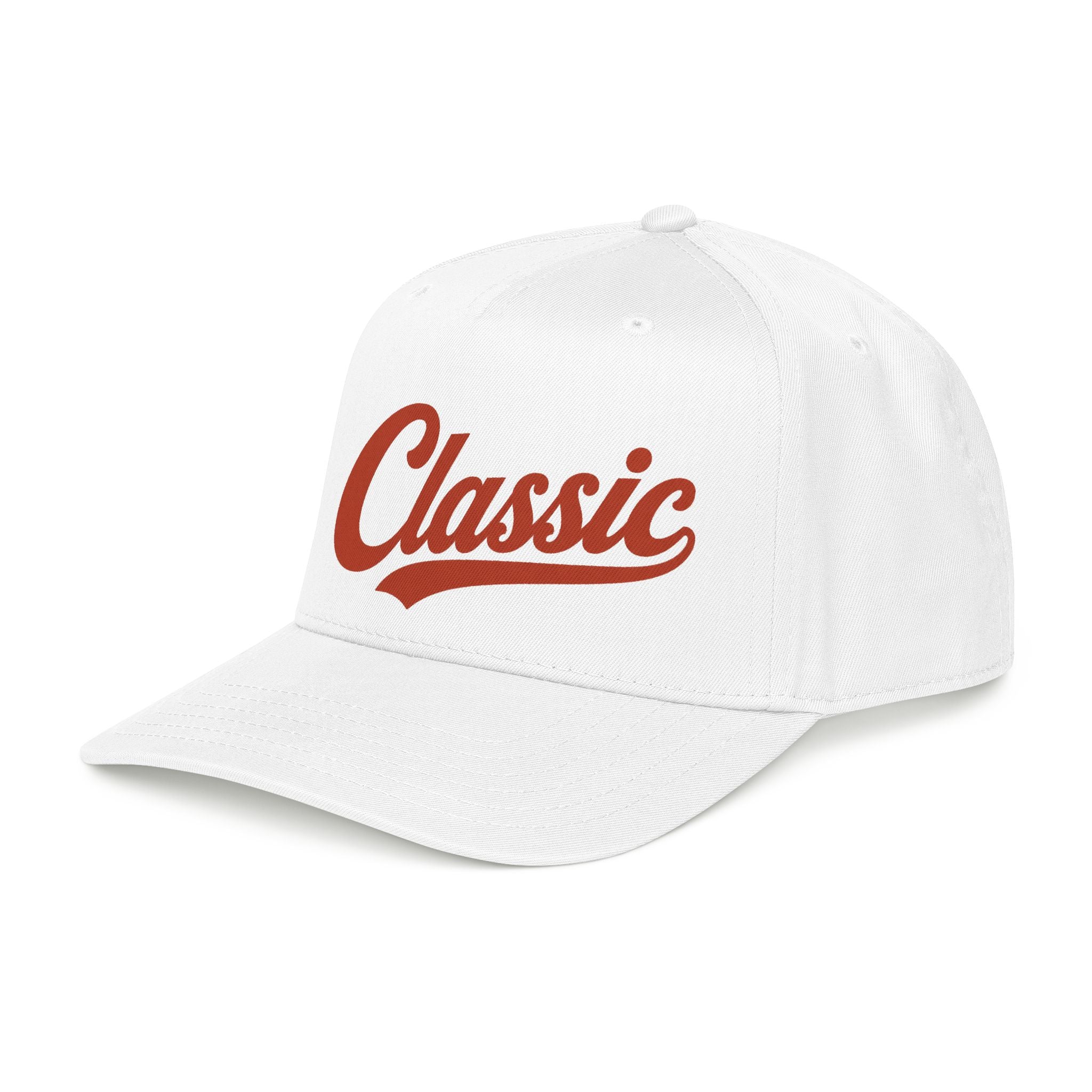 Classic Script Mid Profile Baseball Cap | Retro Typography, Two-Tone