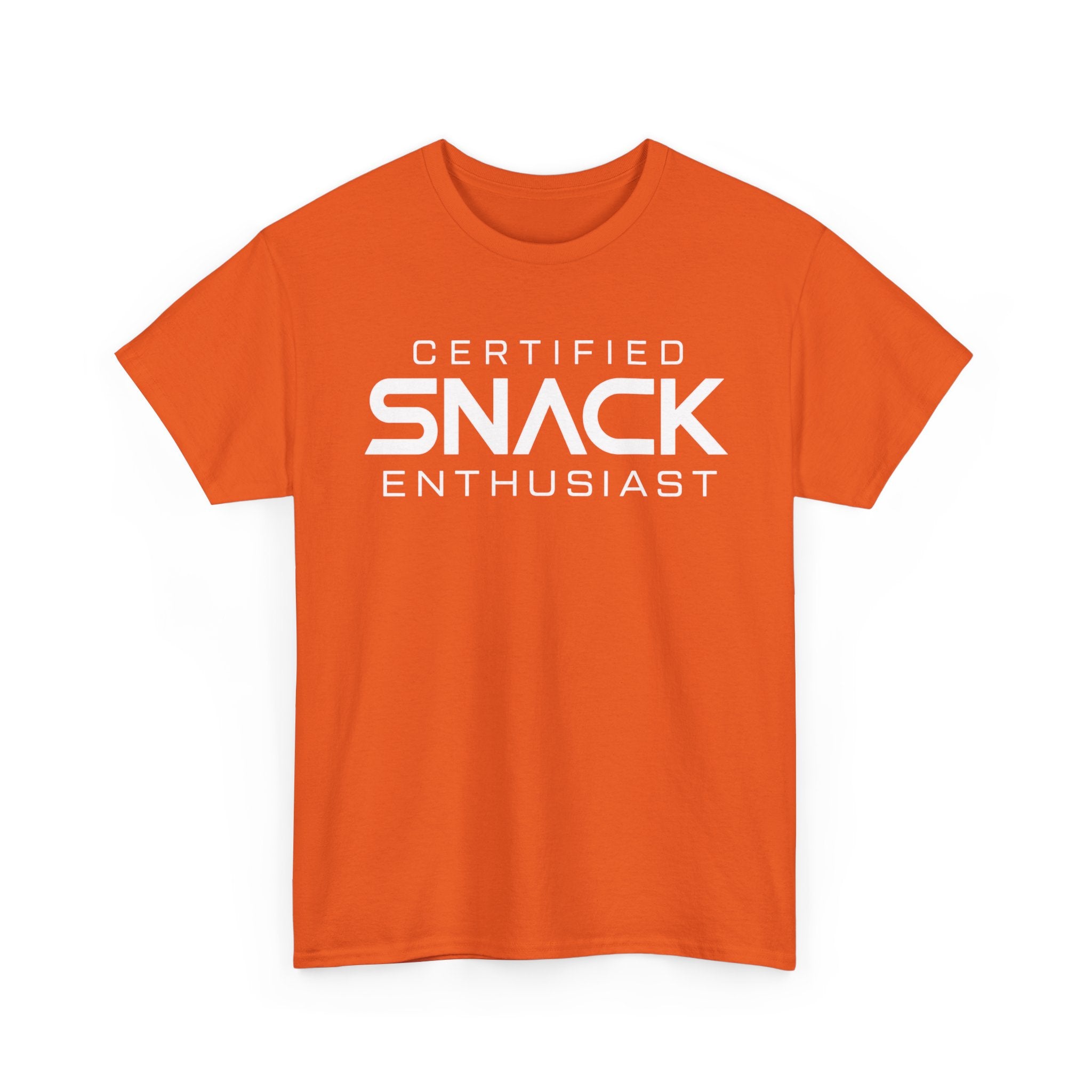 Certified Snack Enthusiast T-Shirt | Funny Food Lover Tee