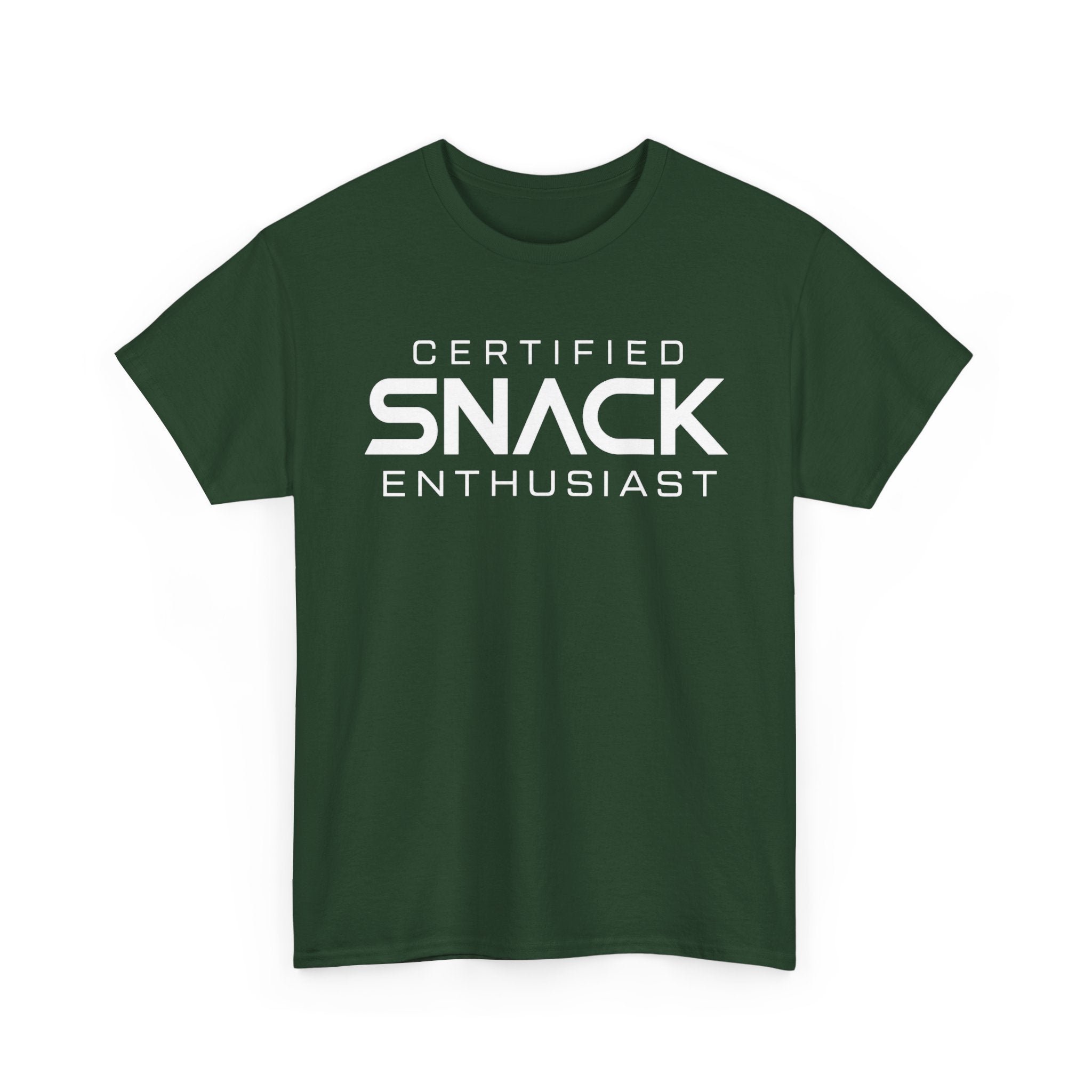 Certified Snack Enthusiast T-Shirt | Funny Food Lover Tee