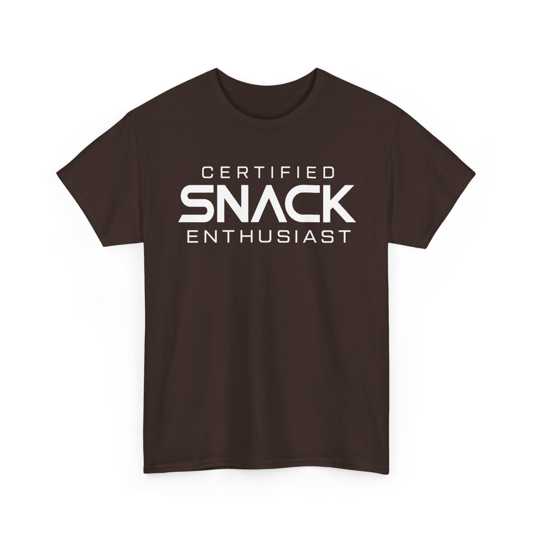 Certified Snack Enthusiast T-Shirt | Funny Food Lover Tee