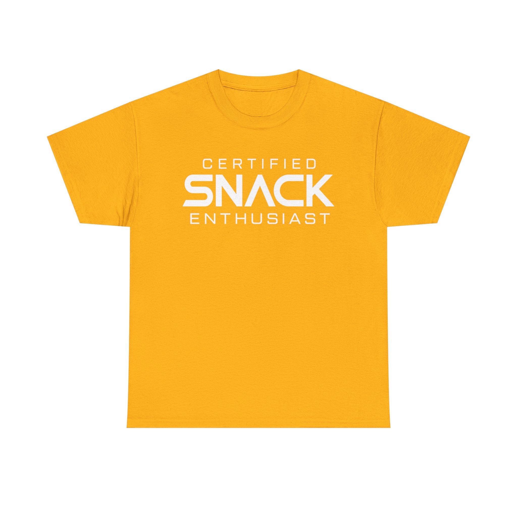 Certified Snack Enthusiast T-Shirt | Funny Food Lover Tee
